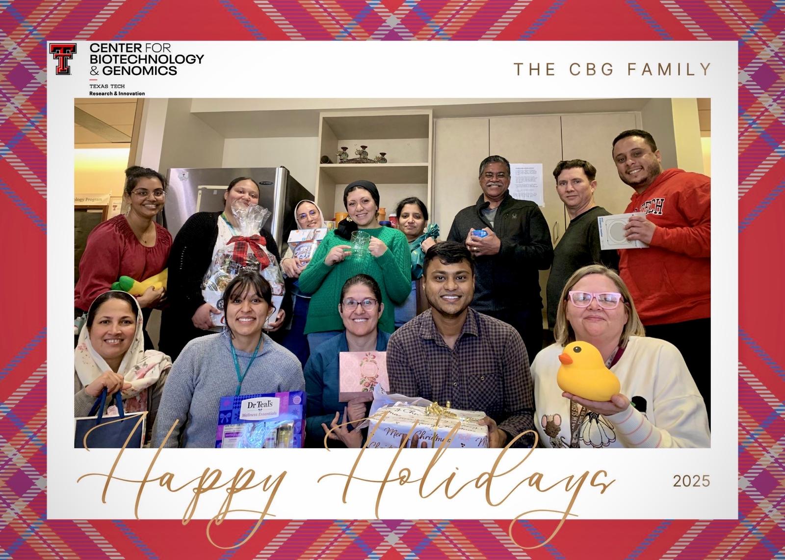 Celebration of Holidays 2025 at TTU Center for Biotechnology & Genomics (CBG)